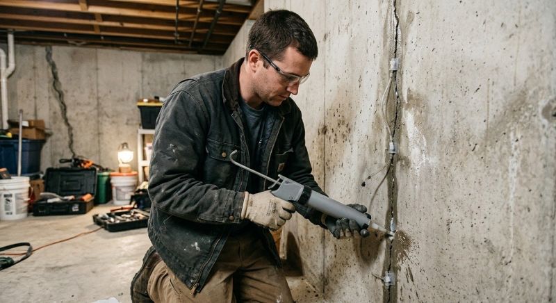 Basement Crack Repair in Bethel Park, PA