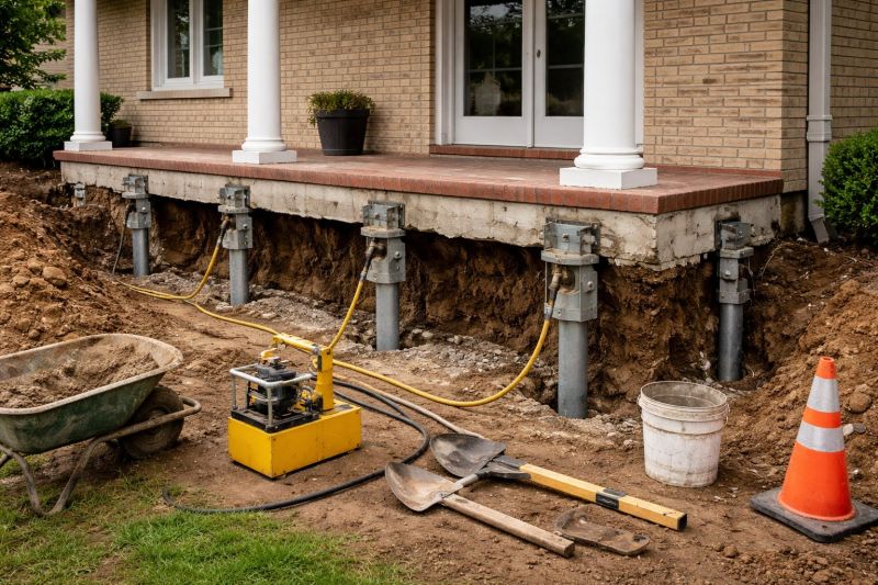 Basement Stabilization in Bethel Park, PA