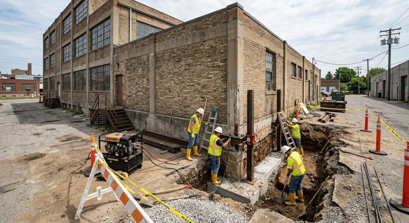 Building Foundation Repair in Ambridge, PA