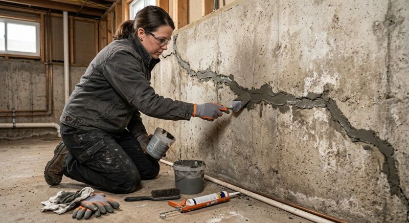 Cracked Basement Floor Repair in Bethel Park, PA
