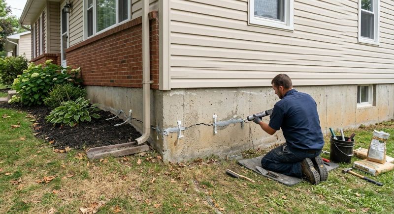 Cracked Foundation Repair in Murrysville, PA
