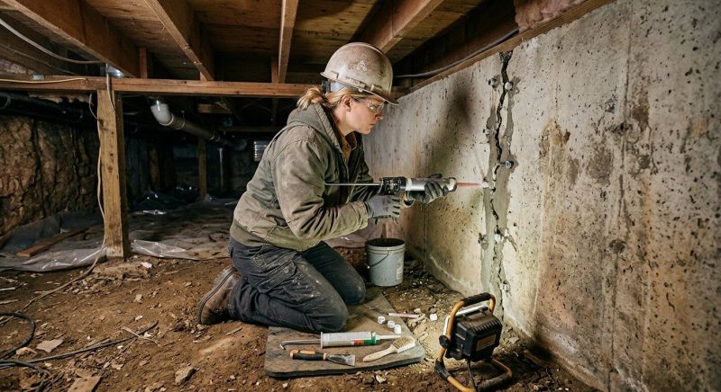 Crawlspace Foundation Repair in Murrysville, PA