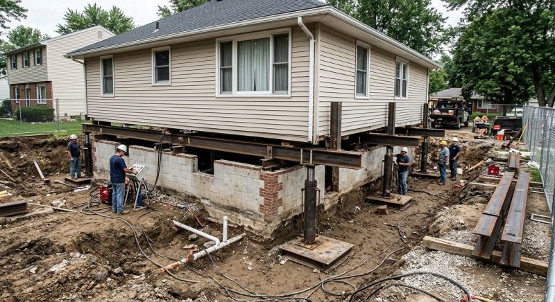 Foundation Lifting in Harrison City, PA
