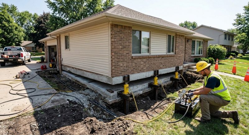 Foundation Lifting in Monroeville, PA