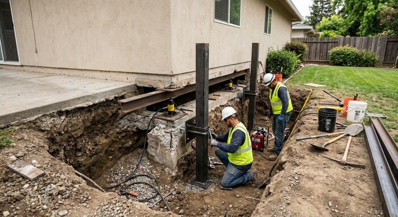 Foundation Pier Repair in Bethel Park, PA