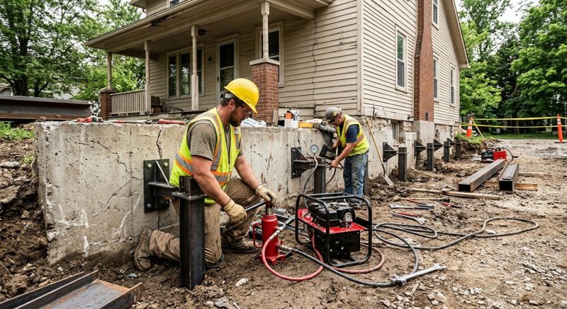 Foundation Stabilizing in Carnegie, PA