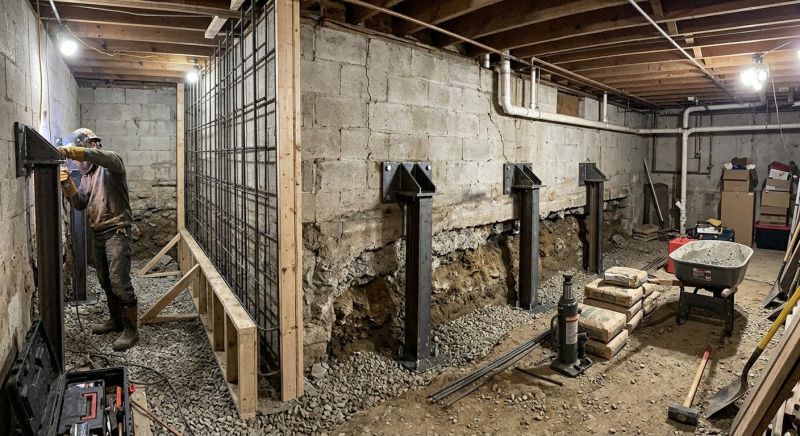 Foundation Strengthening in Bethel Park, PA