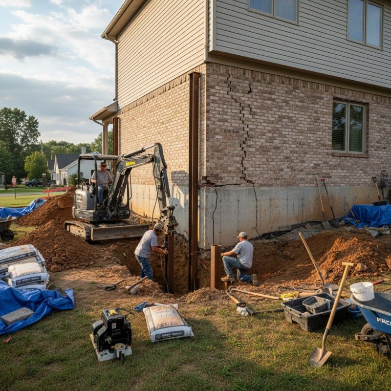 Foundation Structural Repair in Irwin, PA