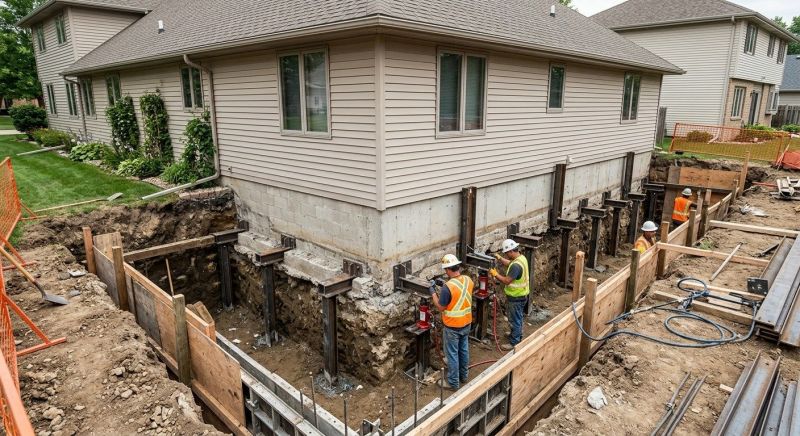 Foundation Underpinning in Bethel Park, PA