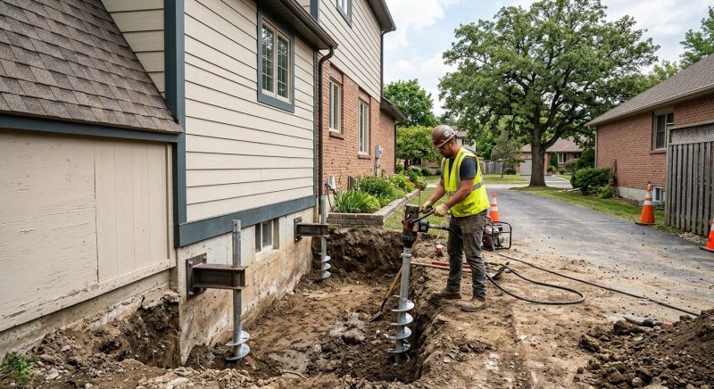Helical Piers Installation in Bethel Park, PA