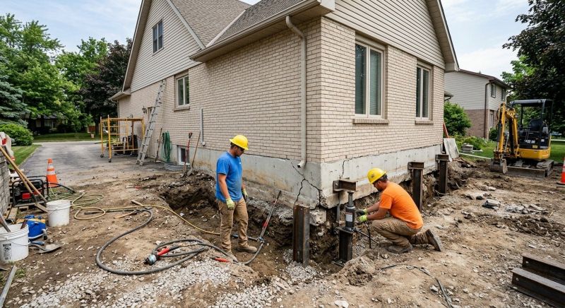 Helical Piers Installation in Bethel Park, PA