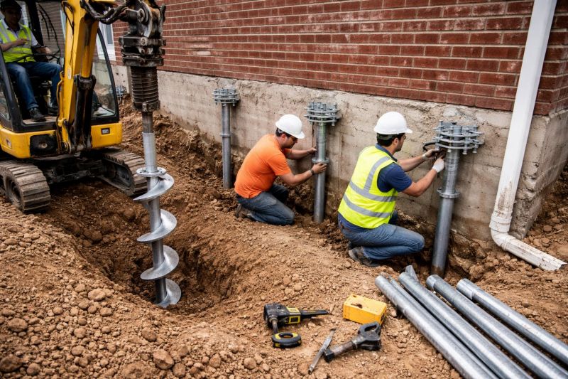Helical Piers Installation in Bethel Park, PA