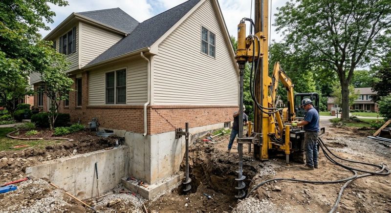 Helical Pile Installation in Bethel Park, PA