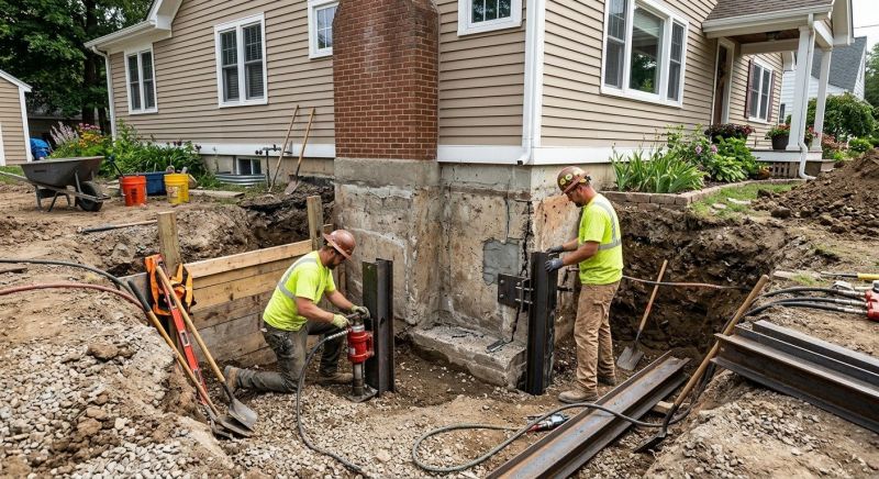 House Foundation Repair in Bentleyville, PA