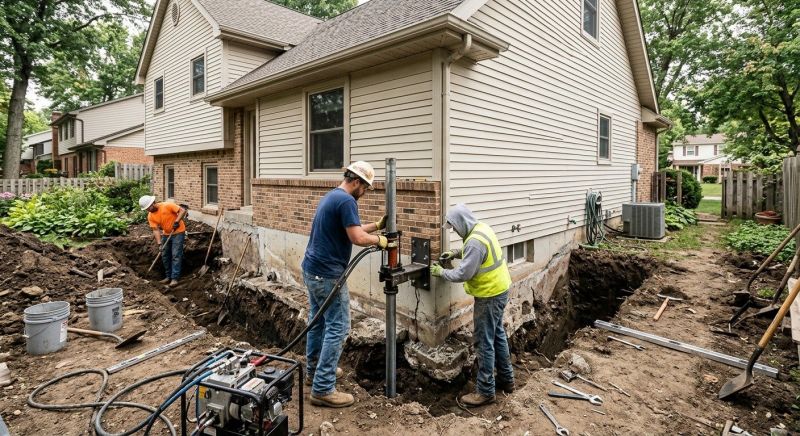 House Foundation Repair in Monroeville, PA