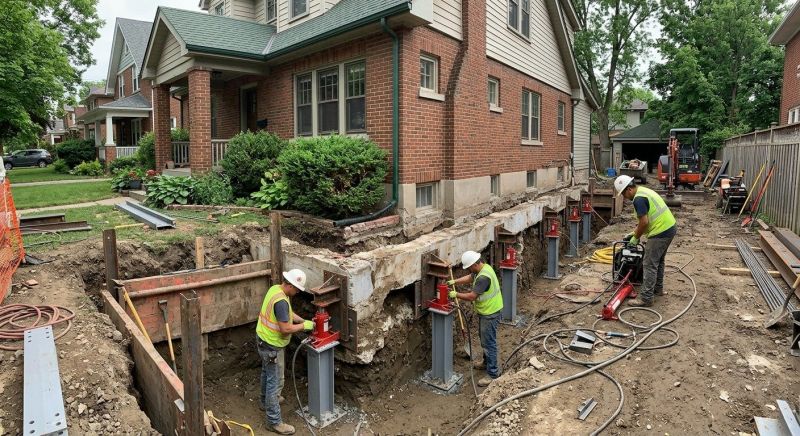 House Underpinning in Bethel Park, PA