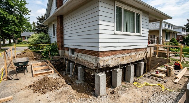 House Underpinning in Bethel Park, PA