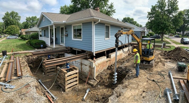 House Underpinning in Bethel Park, PA