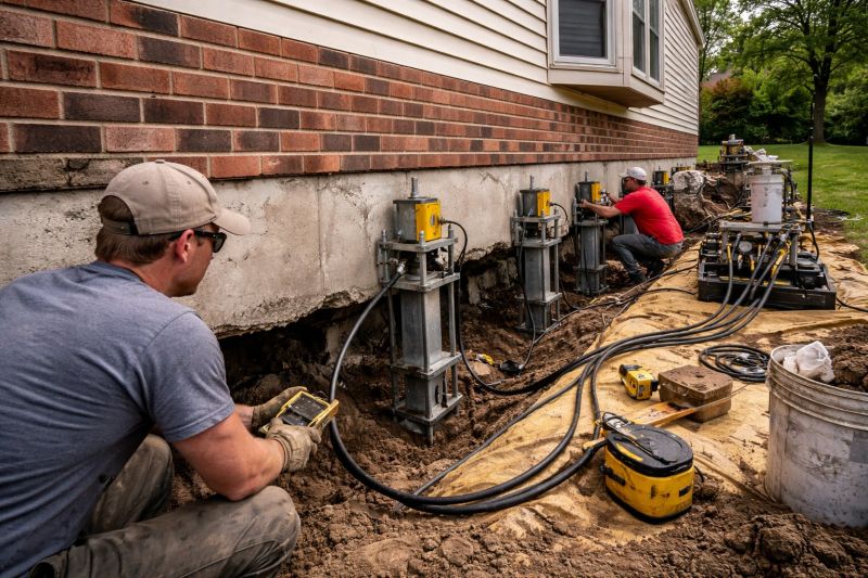 Settling Foundation Service in East Pittsburgh, PA