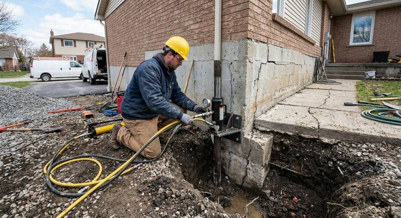 Sinking Foundation Repair in Beaver County, PA