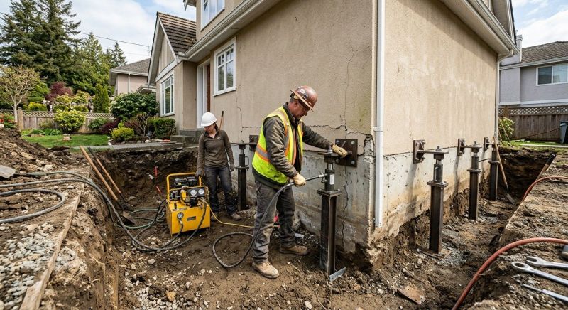Sinking Foundation Repair in Bentleyville, PA