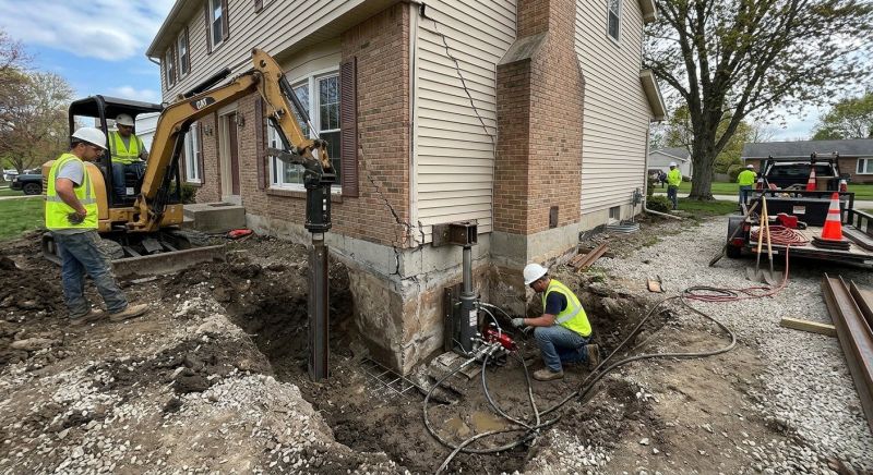 Sinking Foundation Repair in Burgettstown, PA