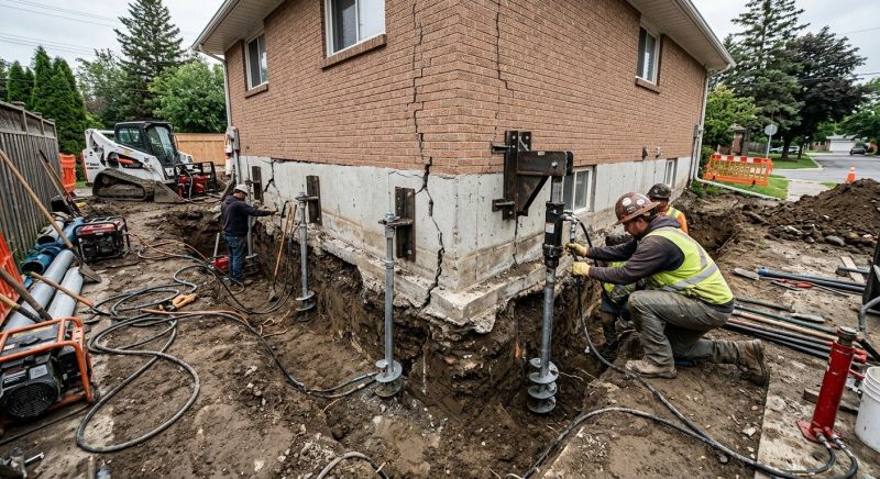 Sinking Foundation Repair in New Stanton, PA