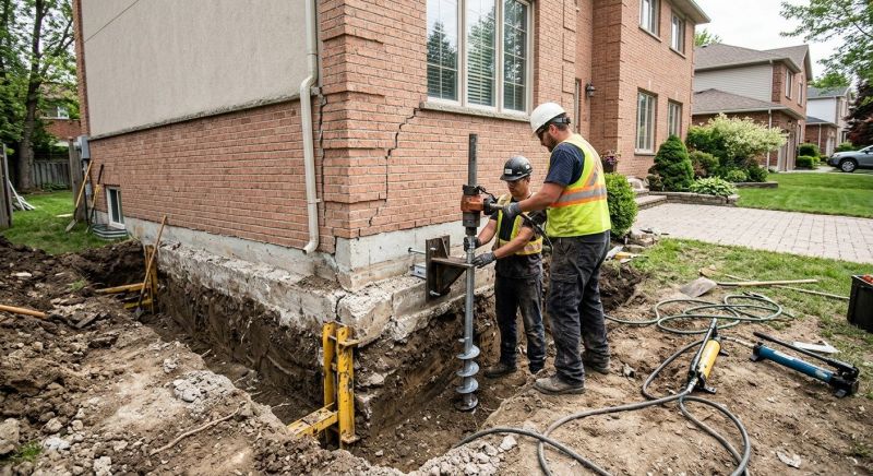 Sinking Foundation Repair in New Stanton, PA