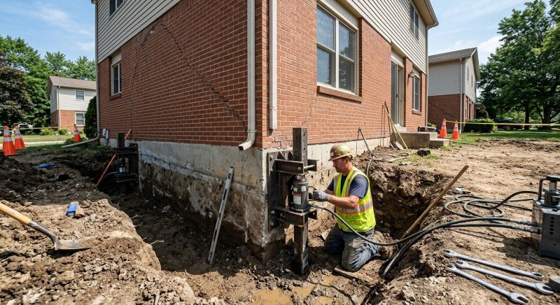 Sinking Foundation Repair in West Newton, PA