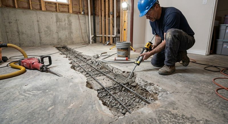 Slab Foundation Repair in Bethel Park, PA